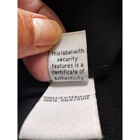 Diane Von Furstenberg DVF Toni Blouse Black Silk Women S 100% Silk Top Designer - Picture 5 of 11